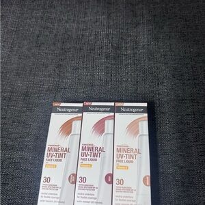Neutrogena Mineral UV Tint Face Liquid SPF 30 Trio
